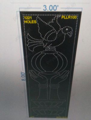 PLLR100 PILLAR 8X3 FEET 1221 HOLES