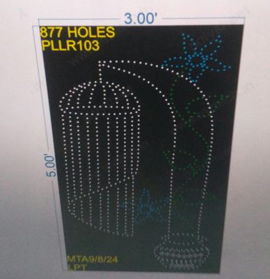 PLLR103 PILLAR 5X3 FEET 877 HOLES
