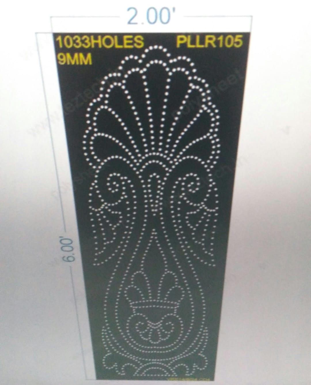PLLR105 PILLAR 6X2 FEET 1033 HOLES