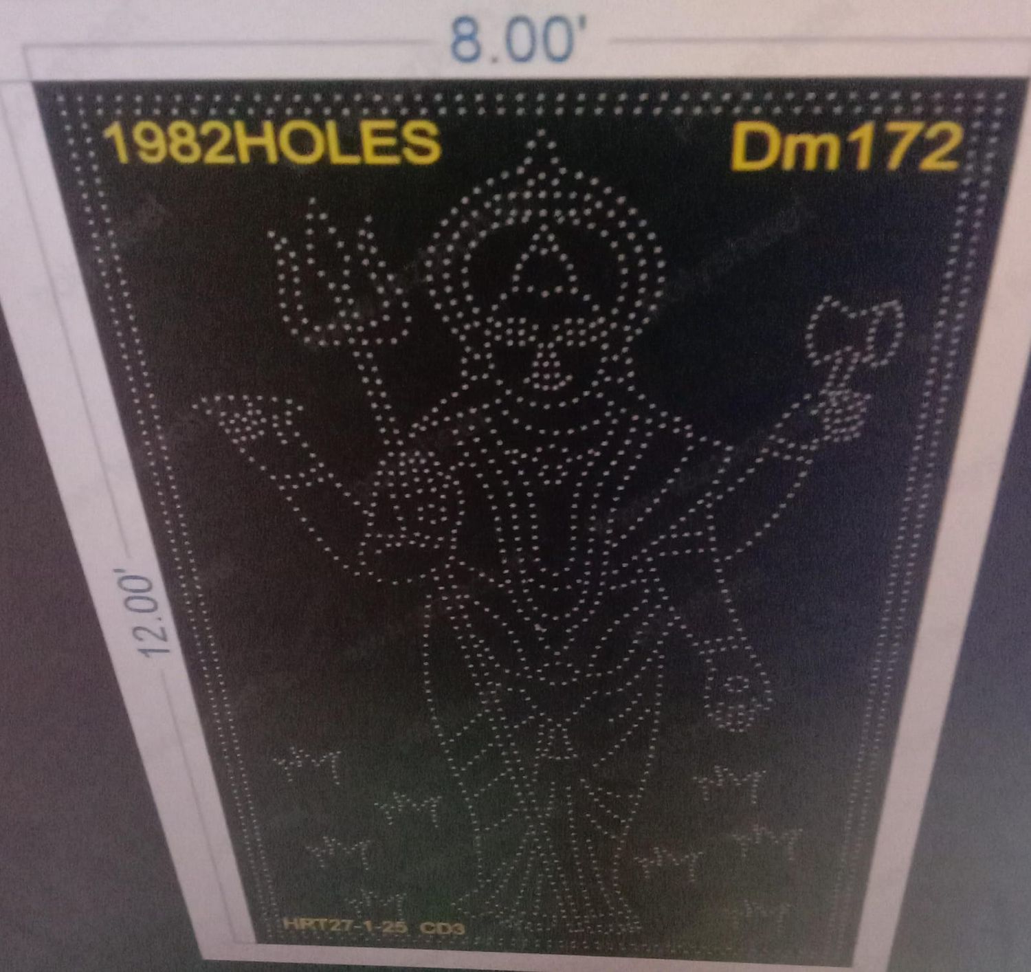 DM172 DEVI MATA 1 PART 12X8FEET 1982 HOLES (3 PARTS)