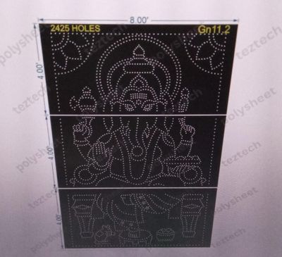 GN11.2  GANPATI  12X8 FEET  2425 HOLES , 3 PARTS