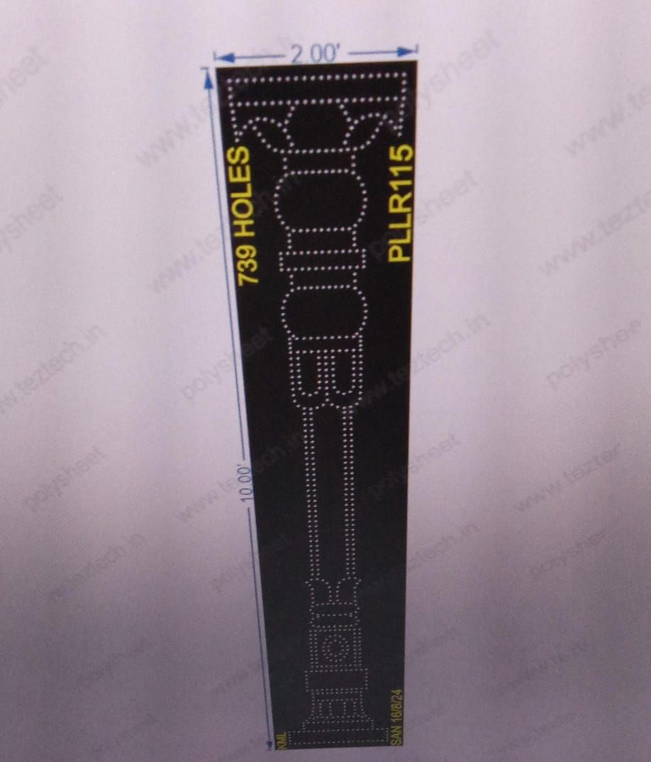 PLLR115 PILLAR 10X2 FEET 739 HOLES