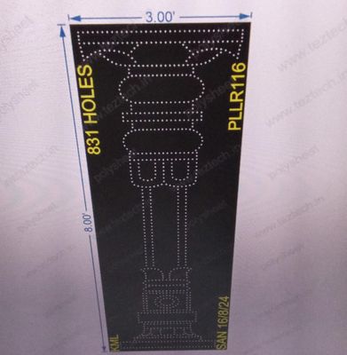 PLLR116 PILLAR 8X3 FEET 831 HOLES