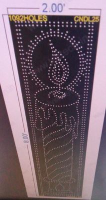 CNDL25 CANDLE 8X2  FEET 1092 HOLES