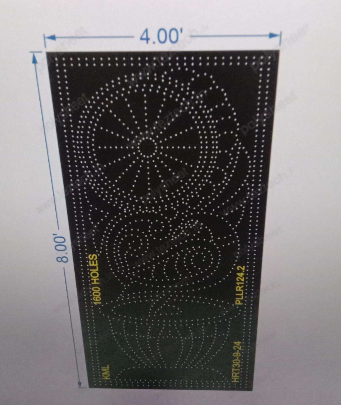 PLLR124.2 PILLAR 8X4 FEET 1600 HOLES