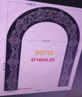DGT32 DESIGNER GATE 19.79X13.75 FEET 6714 HOLES ( 4PARTS )
