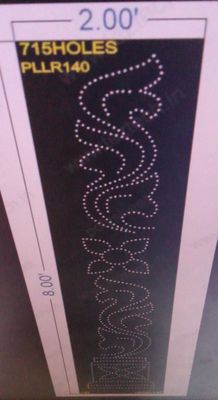 PLLR140 PILLAR 1 PART 8X2 FEET 715 HOLES