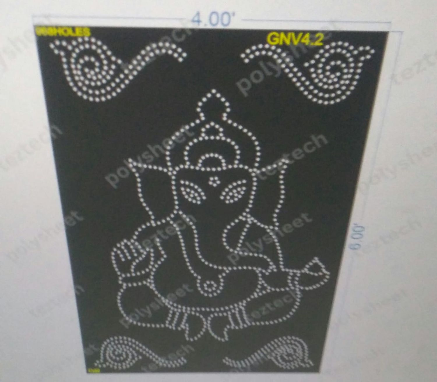 GN4.2 GANESH 6X4 FEET 968HOLES