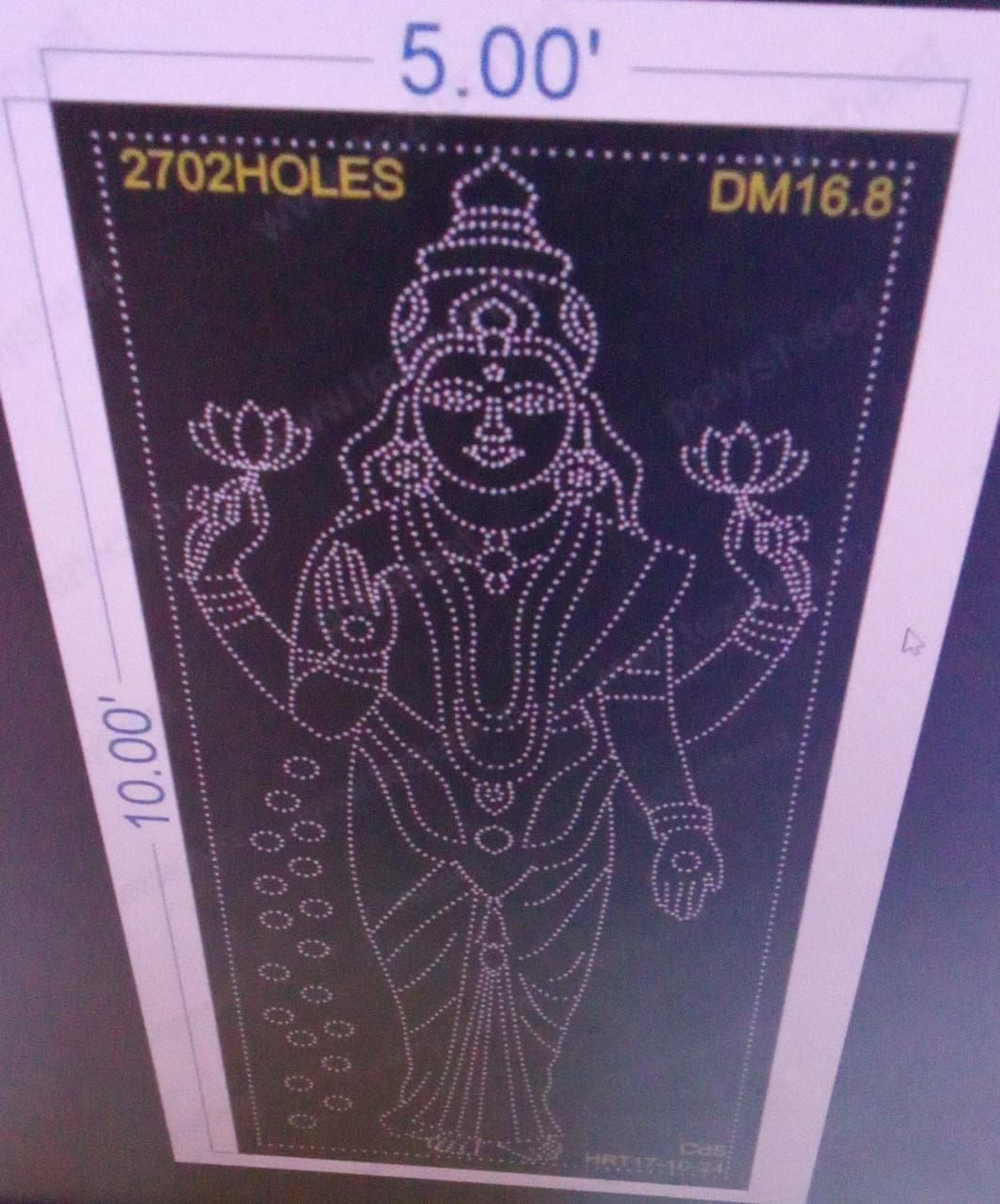 DM16.8 DEVI MATA 10X5 FEET 2702 HOLES ( 3 PARTS )