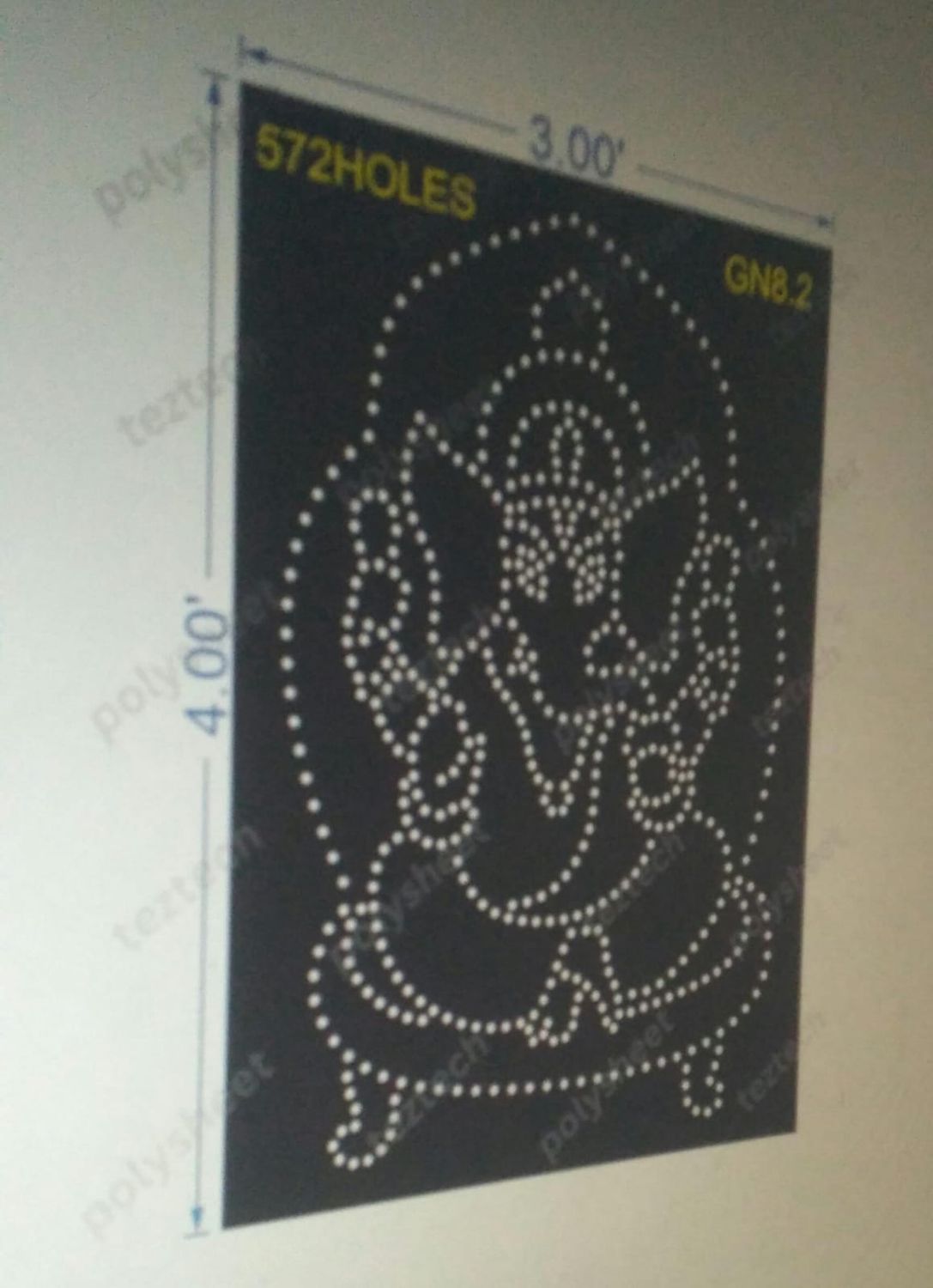GN8.2 GANESHJI 4X3 FEET 572 HOLES