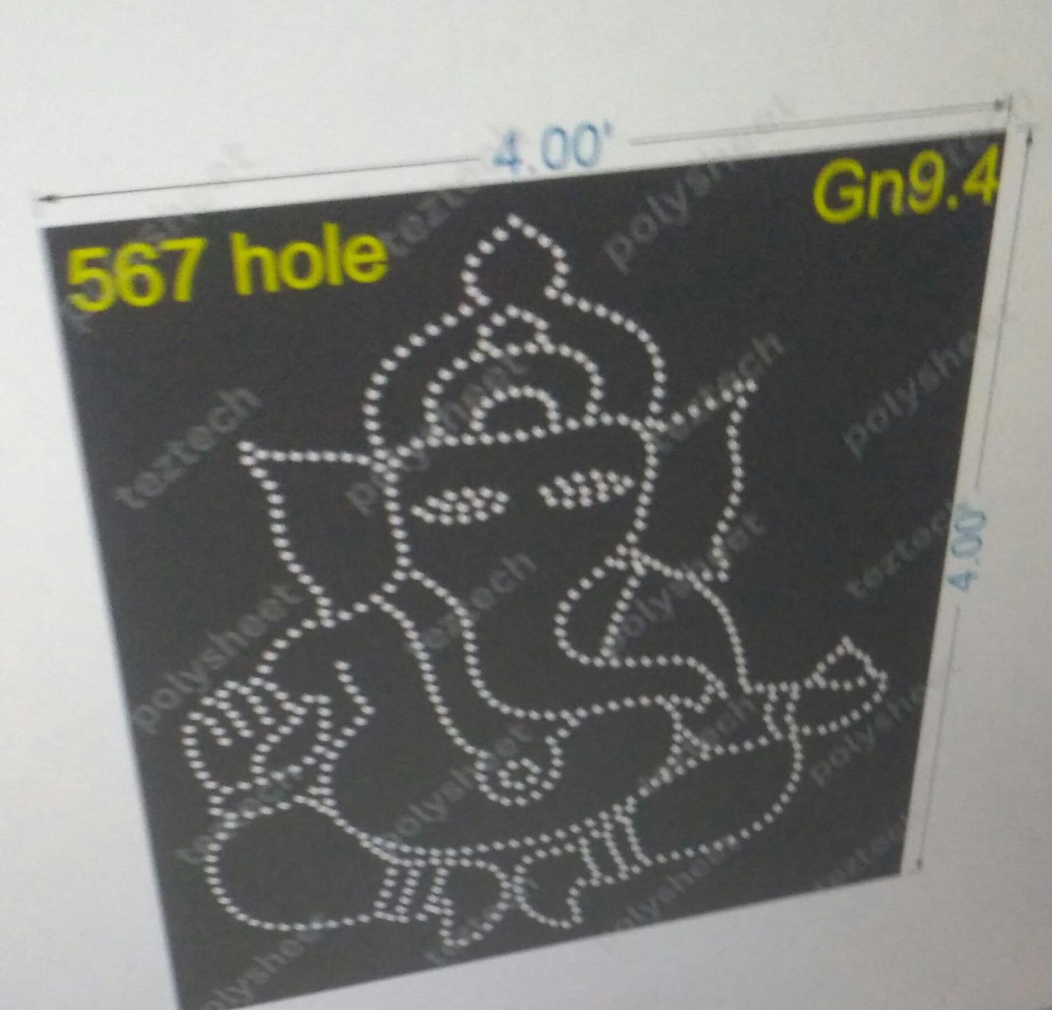 GN9.4 GANESHJI  4X4 FT 567 HOLES
