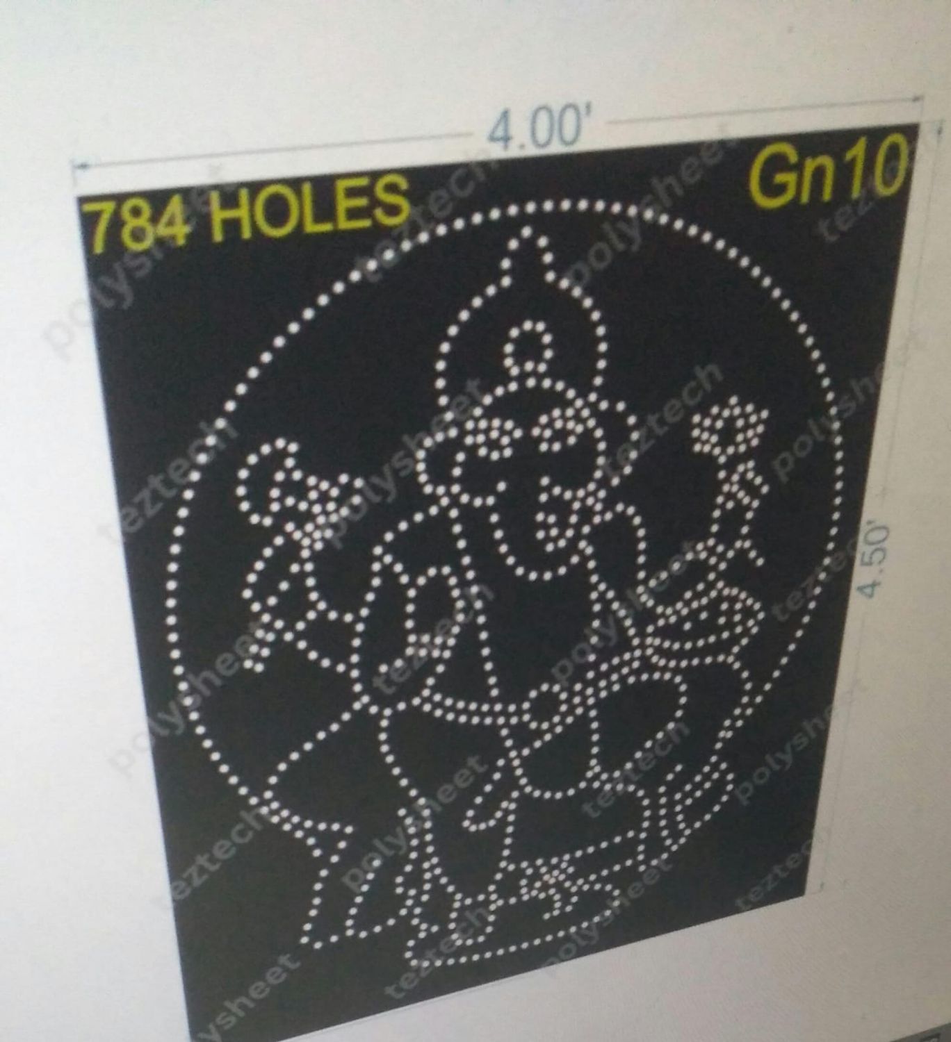 GN10 GANESHJI  4X4.50 FT 784 HOLES