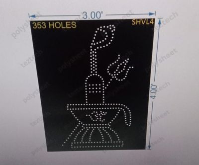 SHVL4 SHIVLING WITH SHANKH  4X3 FEET  353 HOLES