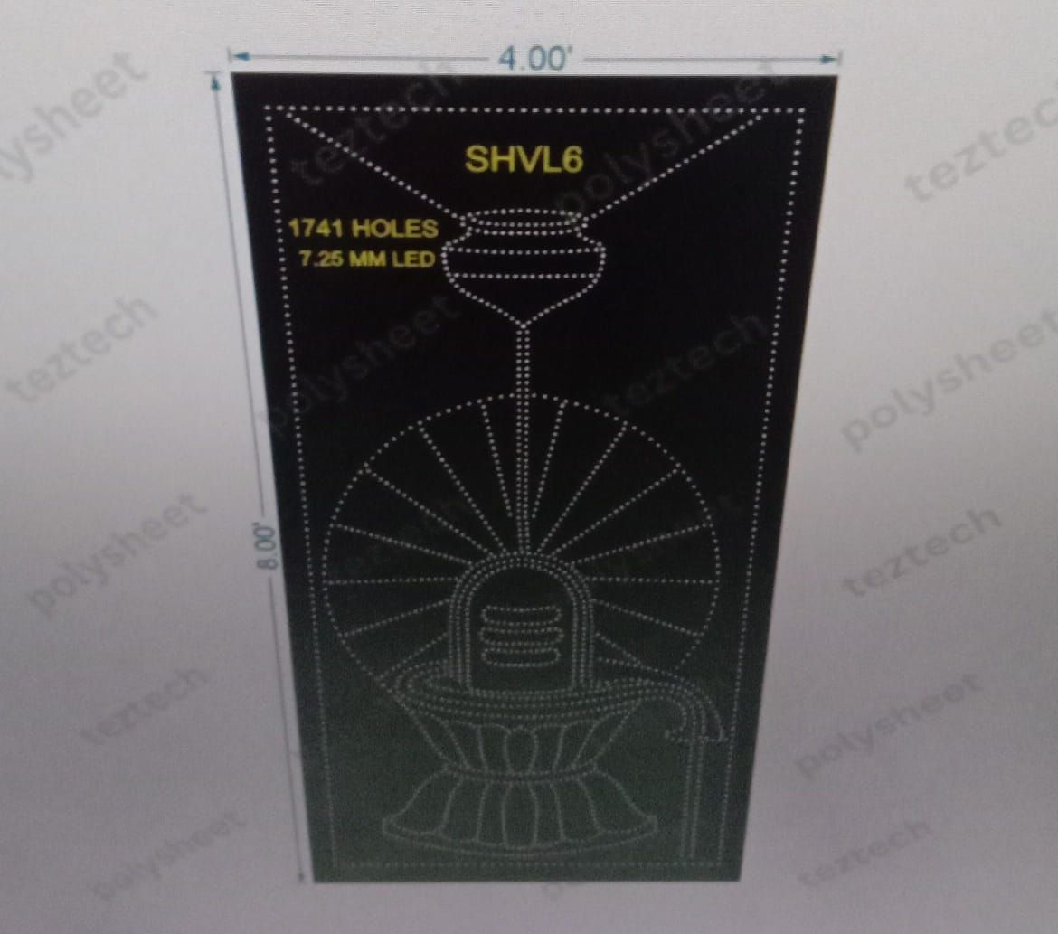 SHVL6   SHIVLING  8X4 FEET 1741 HOLES