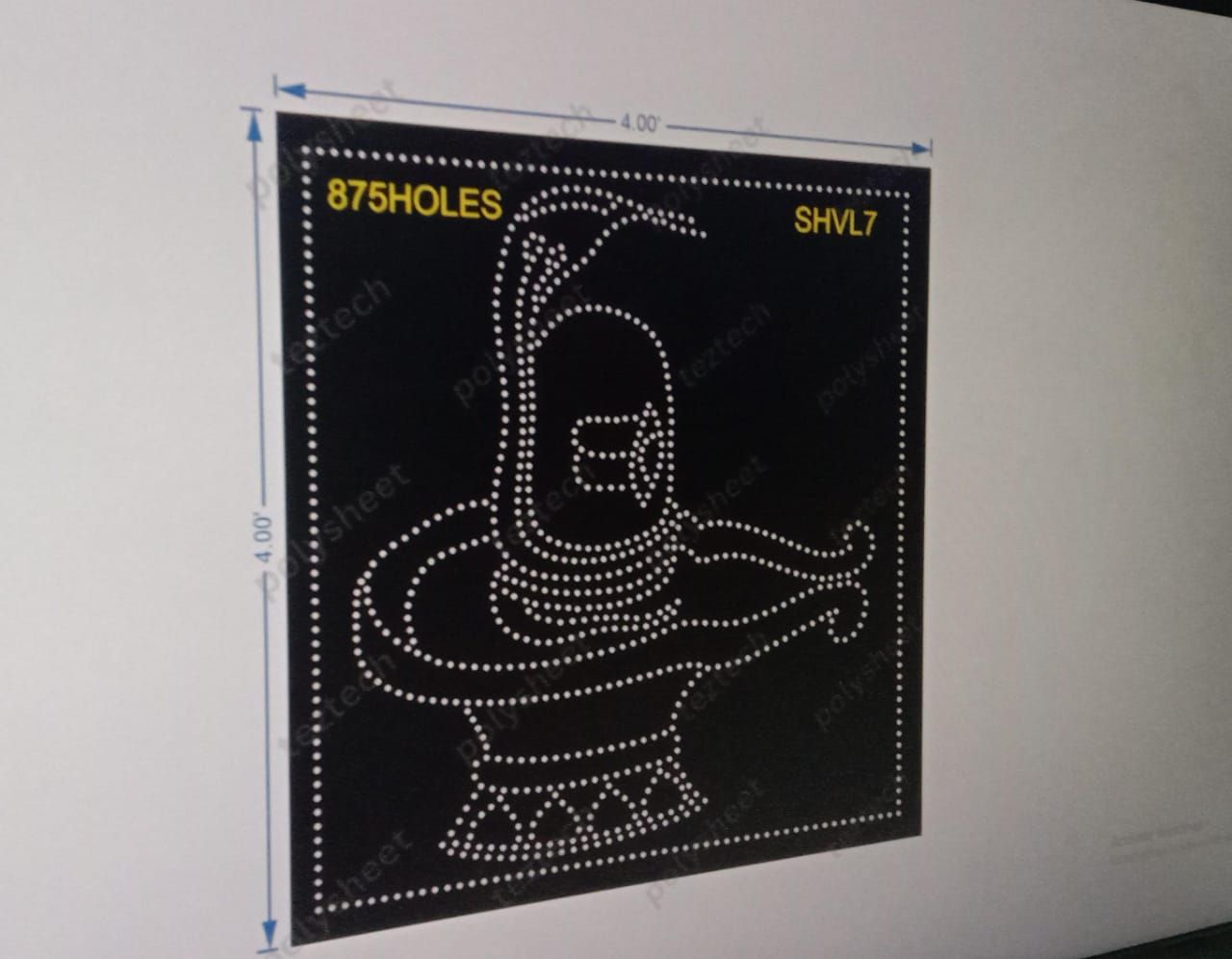 SHVL7   SHIVLING  4X4 FEET  875 HOLES