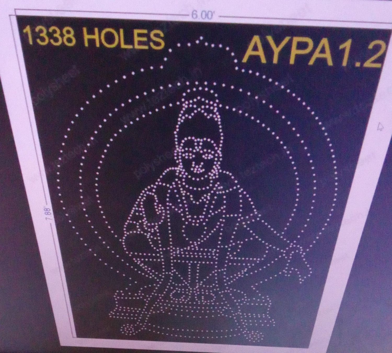 AYPA1.2 AYAPA  1338 HOLES  2 PARTS