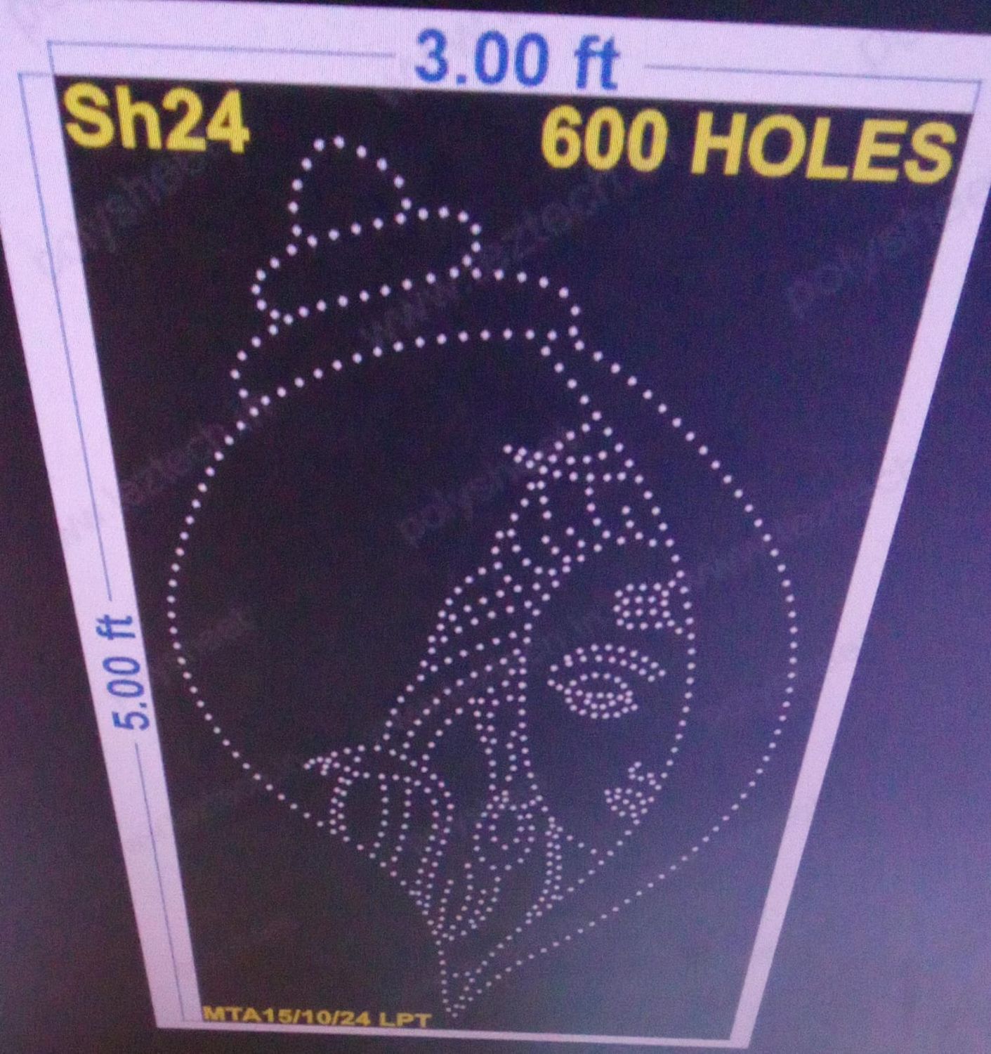 SH24 SHIVJI 5X3 FEET 600 HOLES