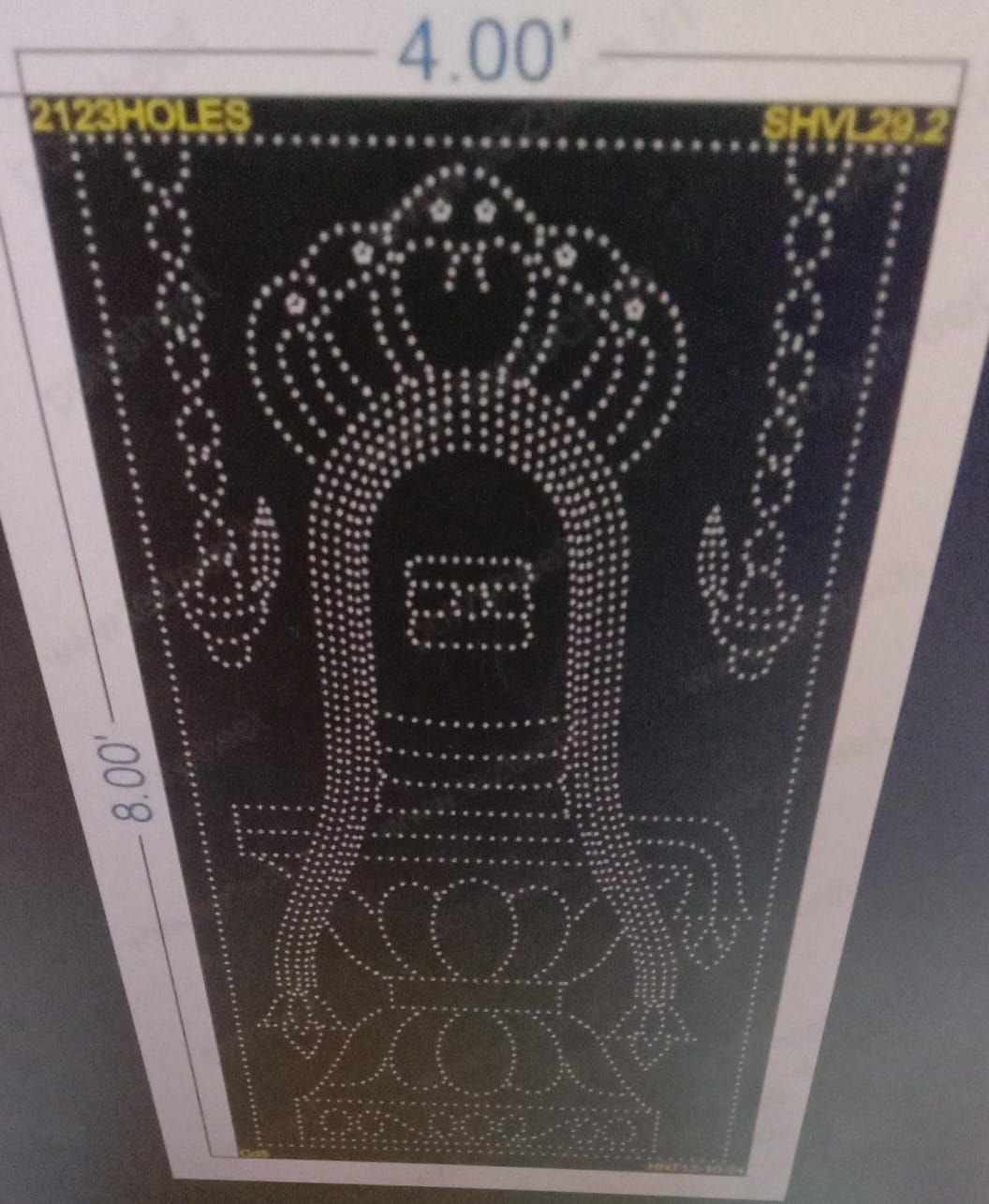 SHVL29.2 SHIVLING 8X4 FEET 2123 HOLES