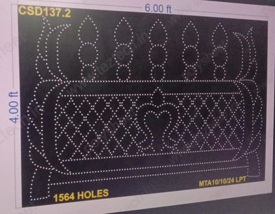 CSD137.2 CUSTOM DESIGN 4X6 FEET 1564 HOLES