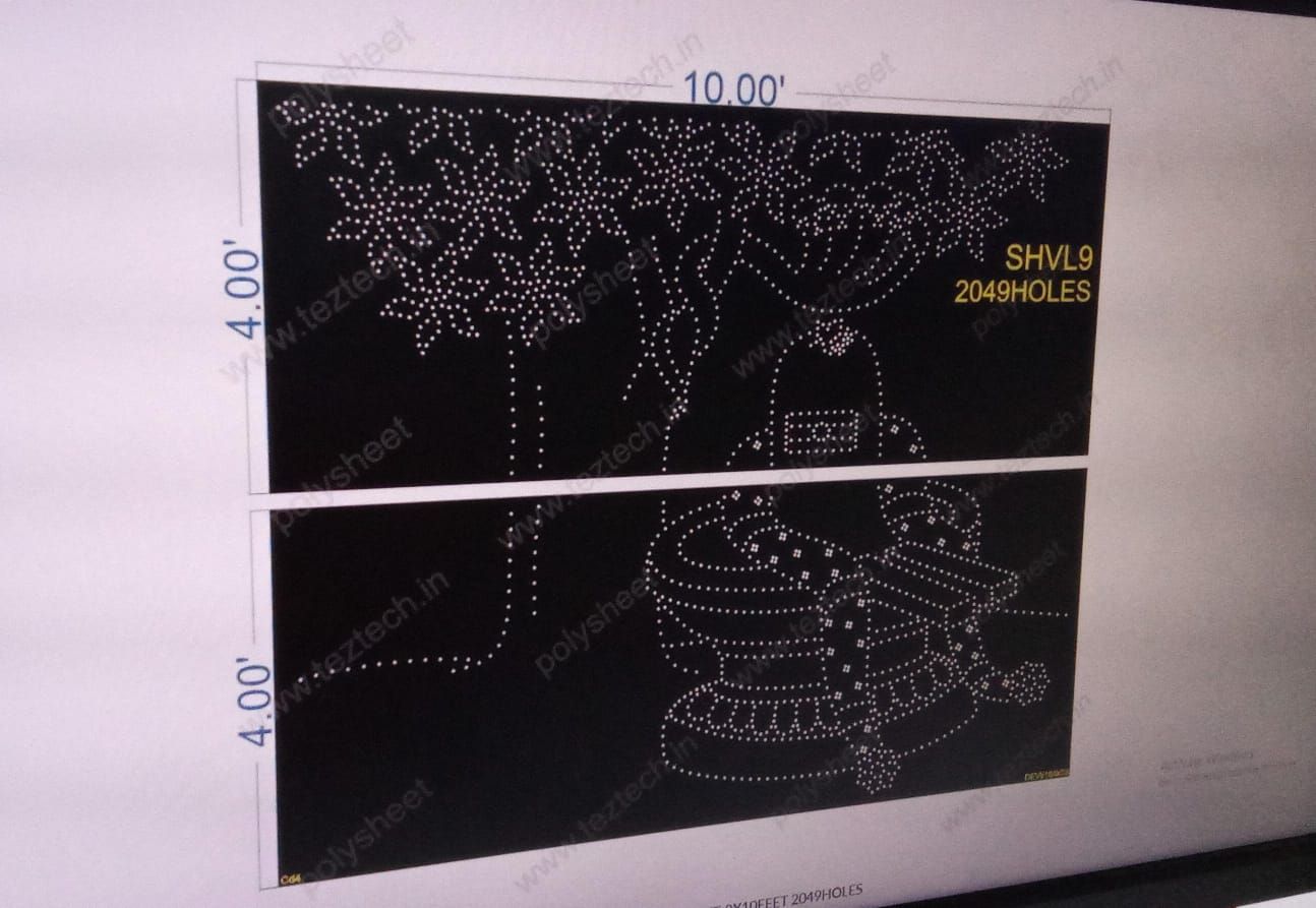SHVL9 SHIVLING WITH TREE 8X10FEET 2049HOLES