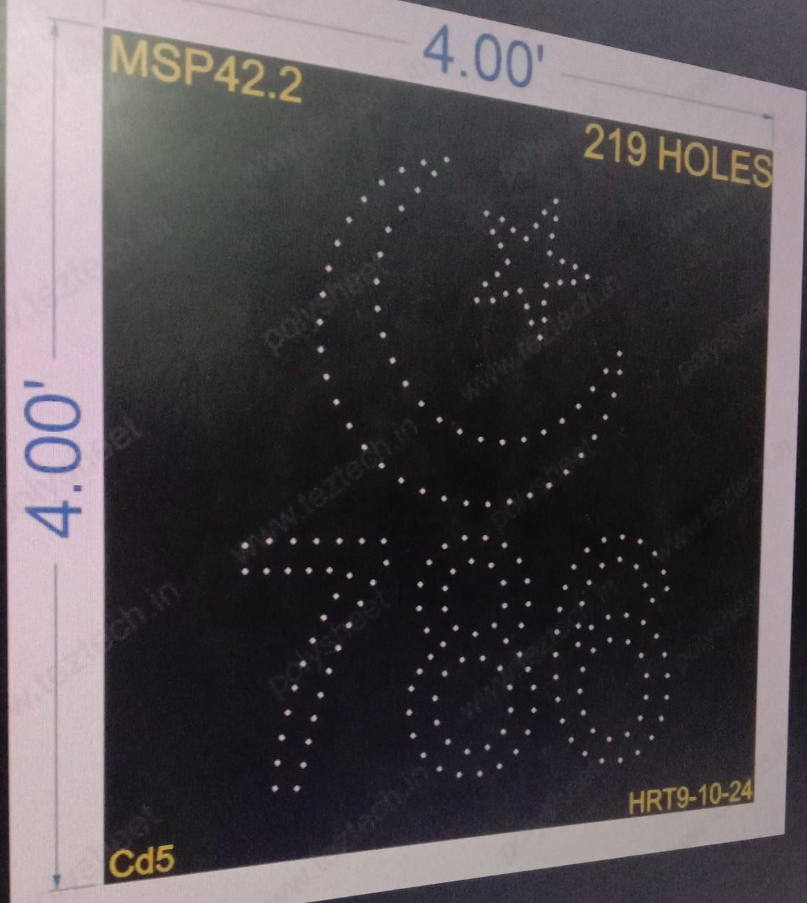 MSP42.2  MUSLIM PART 4X4 FEET 219 HOLES
