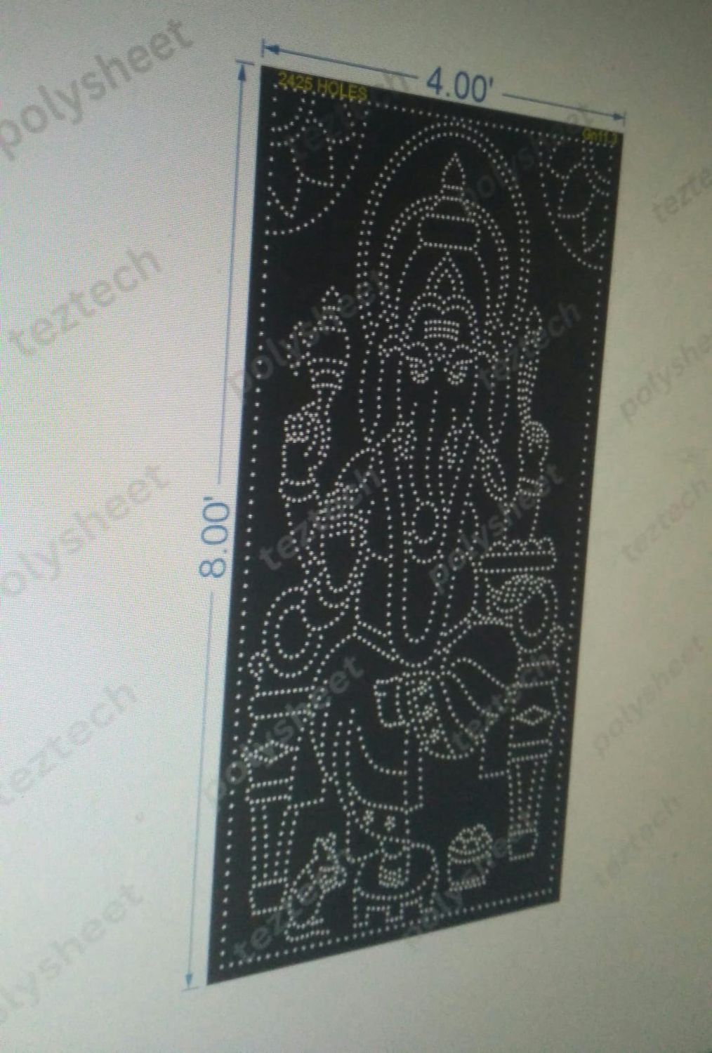 GN11.3 GANPATI  8X4 FEET  2425 HOLES