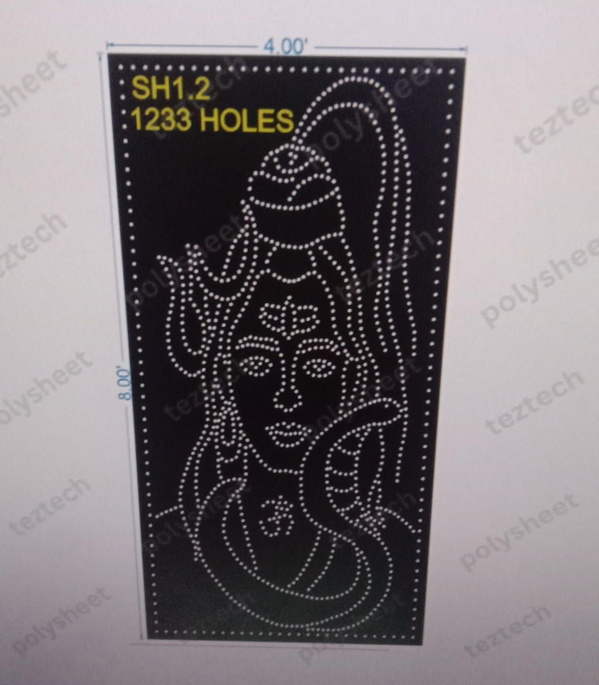 SH1.2 SHIV JI FACE 4X8FEET 1233HOLES
