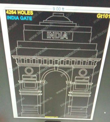 GT101 INDIA GATE 12X9 FEET 4264 HOLES