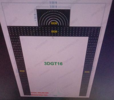 3DGT16 GATE16 10X9 FEET 600 HOLES IN 4 PARTS ( 5X30H )