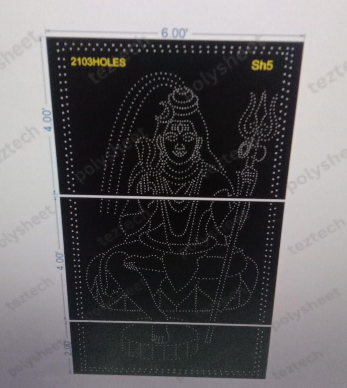 SH5	SHIVJI 10X6 2103 HOLES 3PARTS