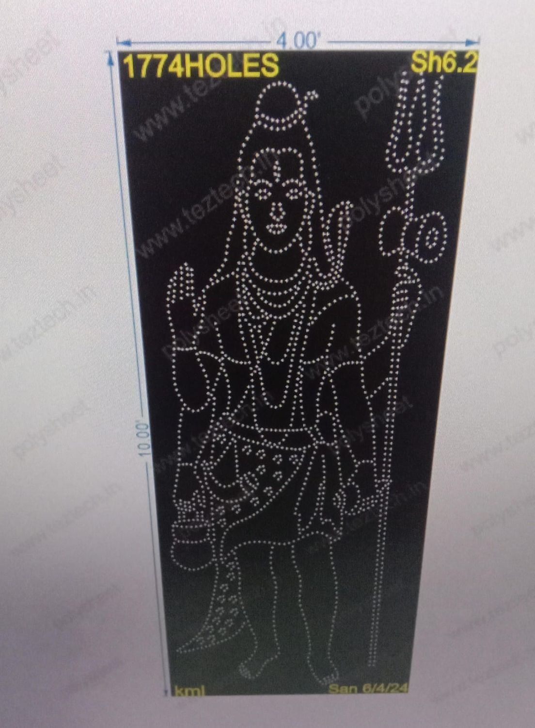 SH6.2 SHIVJI 10X4 1776HOLES