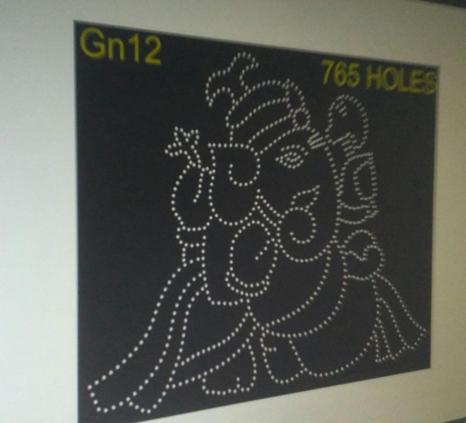 GN12  GANPATI 5X6 FEET  765 HOLES