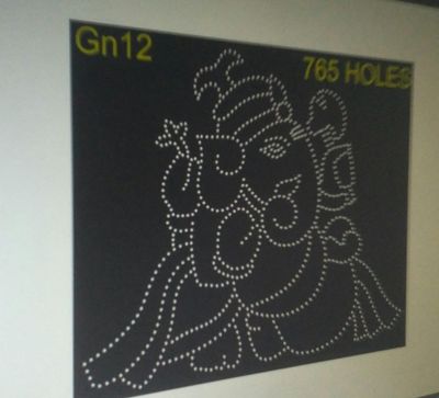 GN12  GANPATI 5X6 FEET  765 HOLES