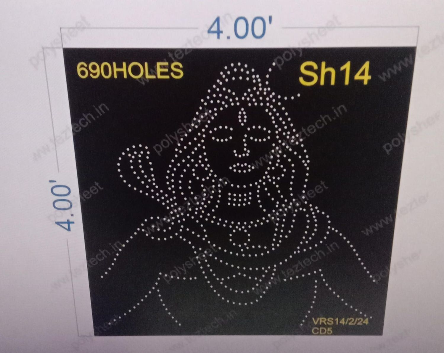 SH14 SHIV 4X4 FEET 690 HOLES