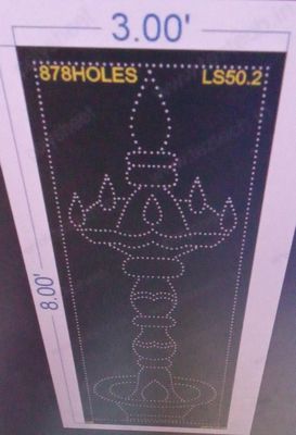 LS50.2  LAMPSTAND 8X3FEET 878 HOLES