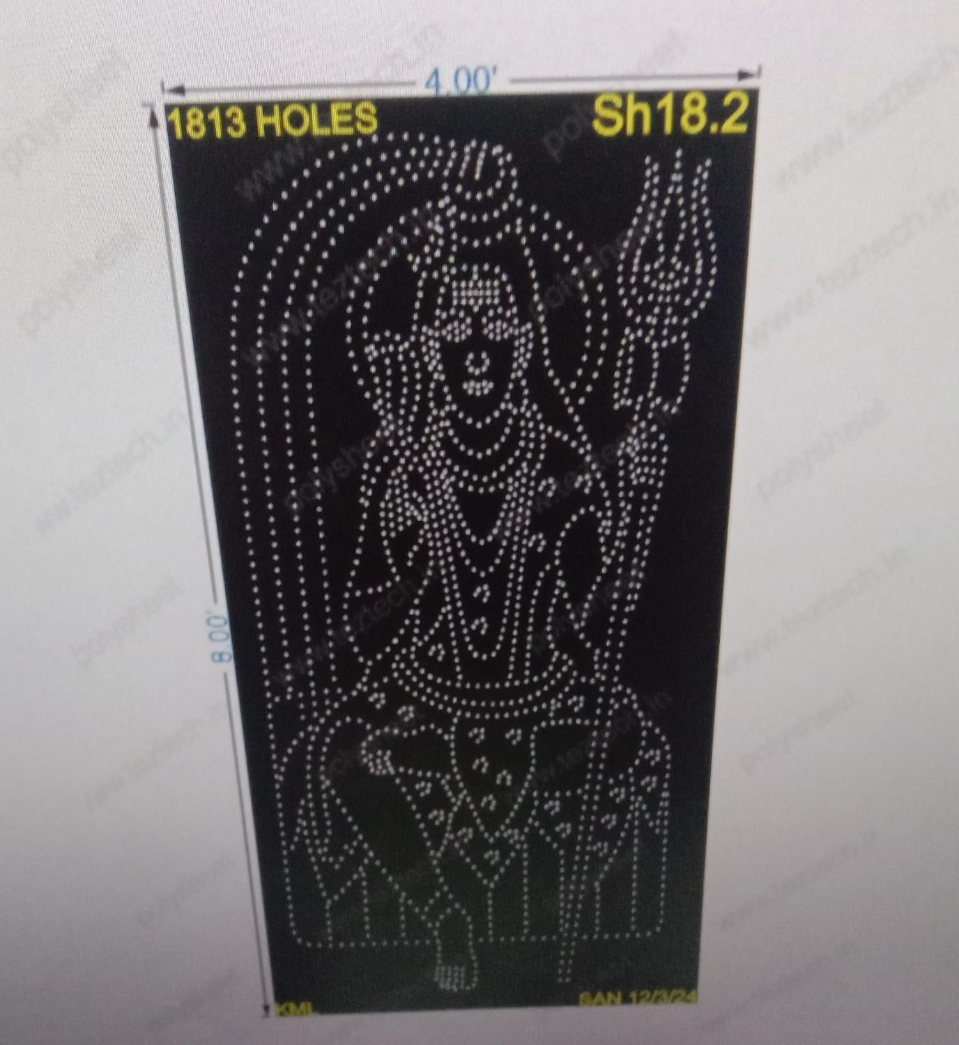 SH18.2 SHIV 8X4 FEET 1813HOLES