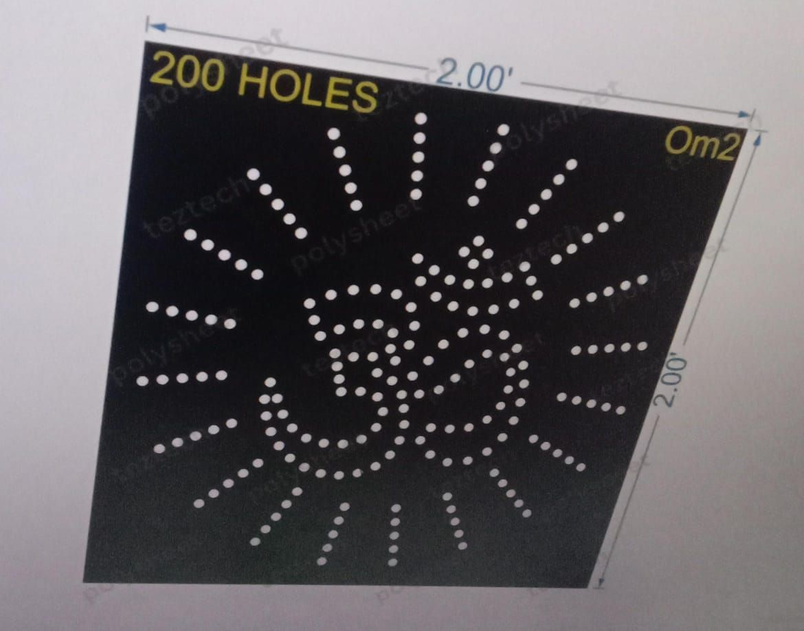 OM2 OM 2X2 FEET  200 HOLES