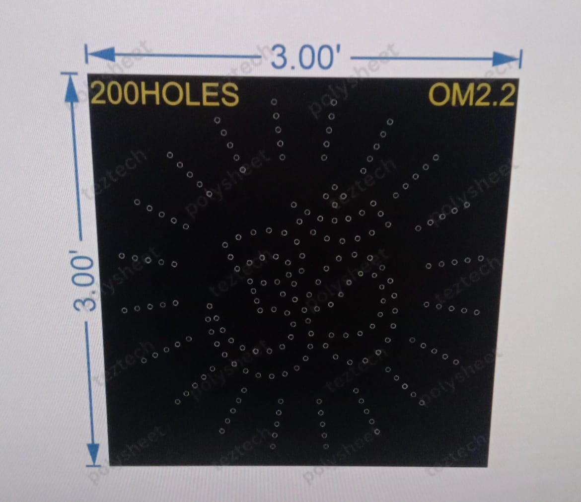 OM2.2 OM 3X3 FEET  200 HOLES
