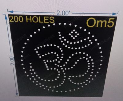 OM5 OM 2X2FT 200 HOLES