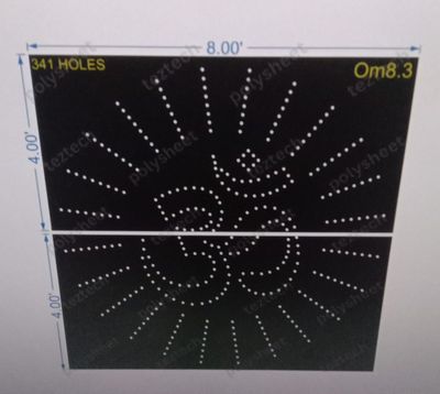 OM8.3 OM 8x8FT 341 HOLES (2 parts)