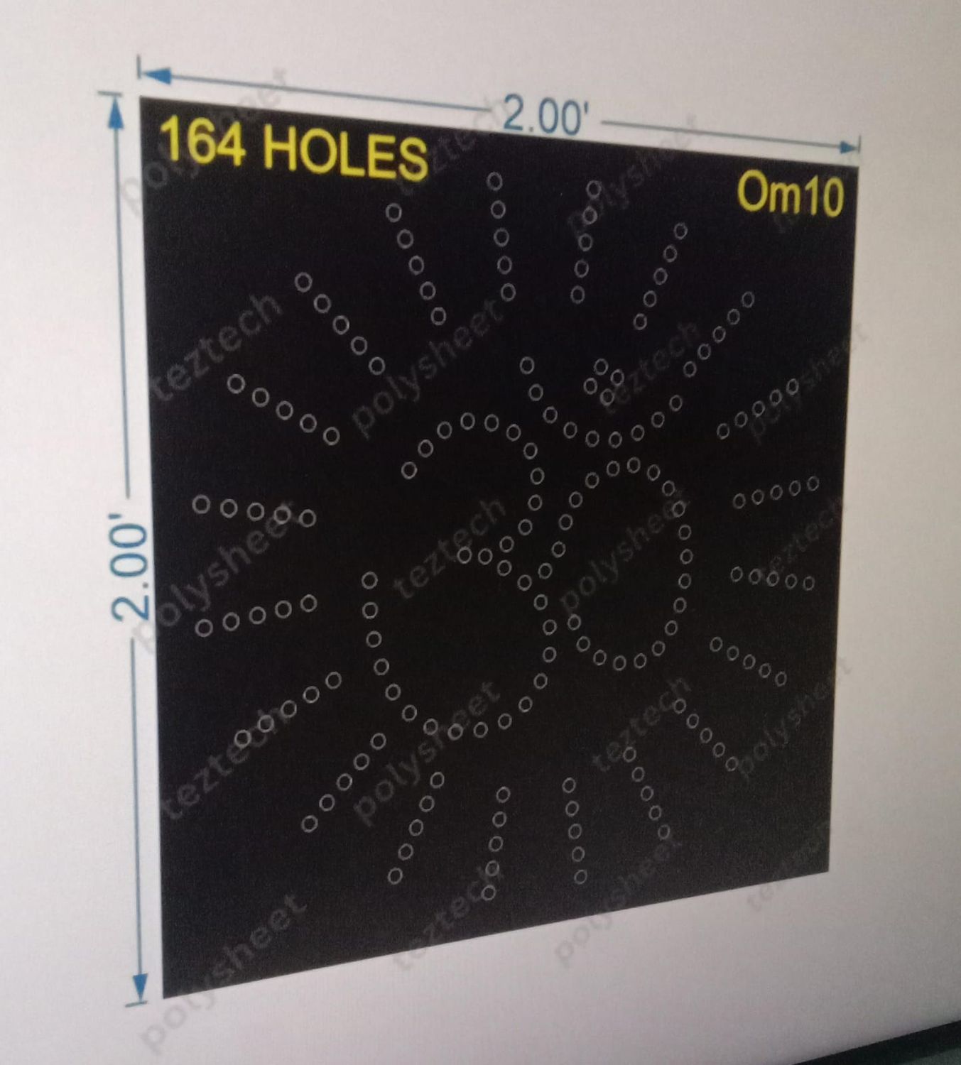 OM10 OM 2X2 FEET 164 HOLES
