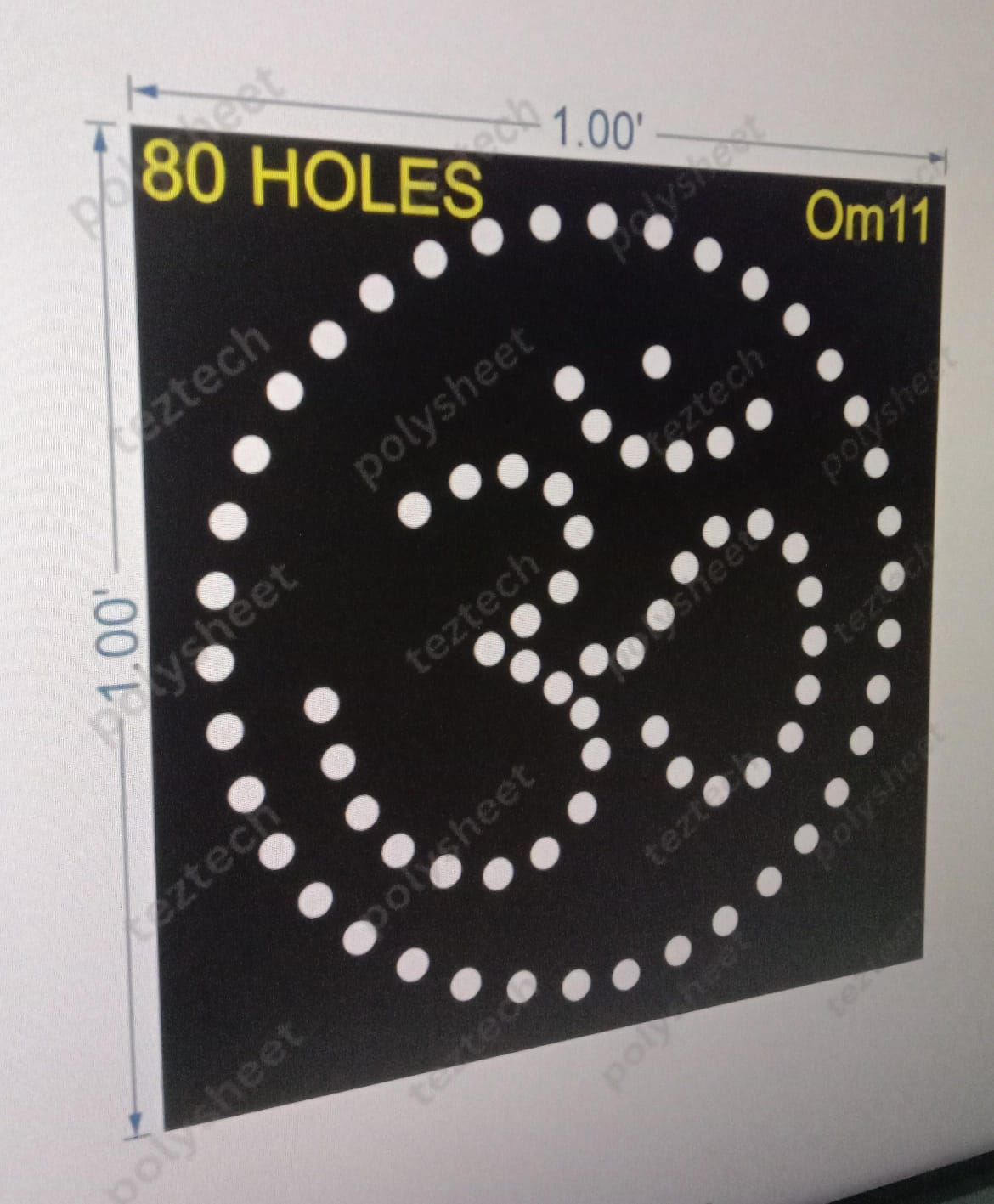 OM11 OM 1X1 FEET 80HOLES