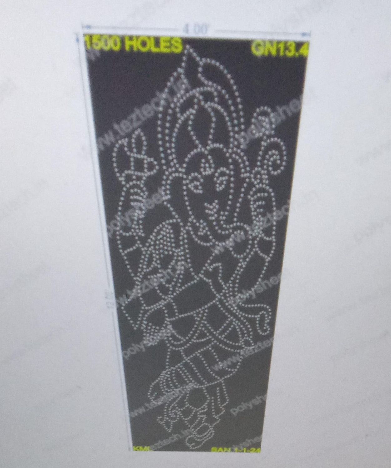 GN13.4 GANPATI 12X4 FEET 1500HOLES