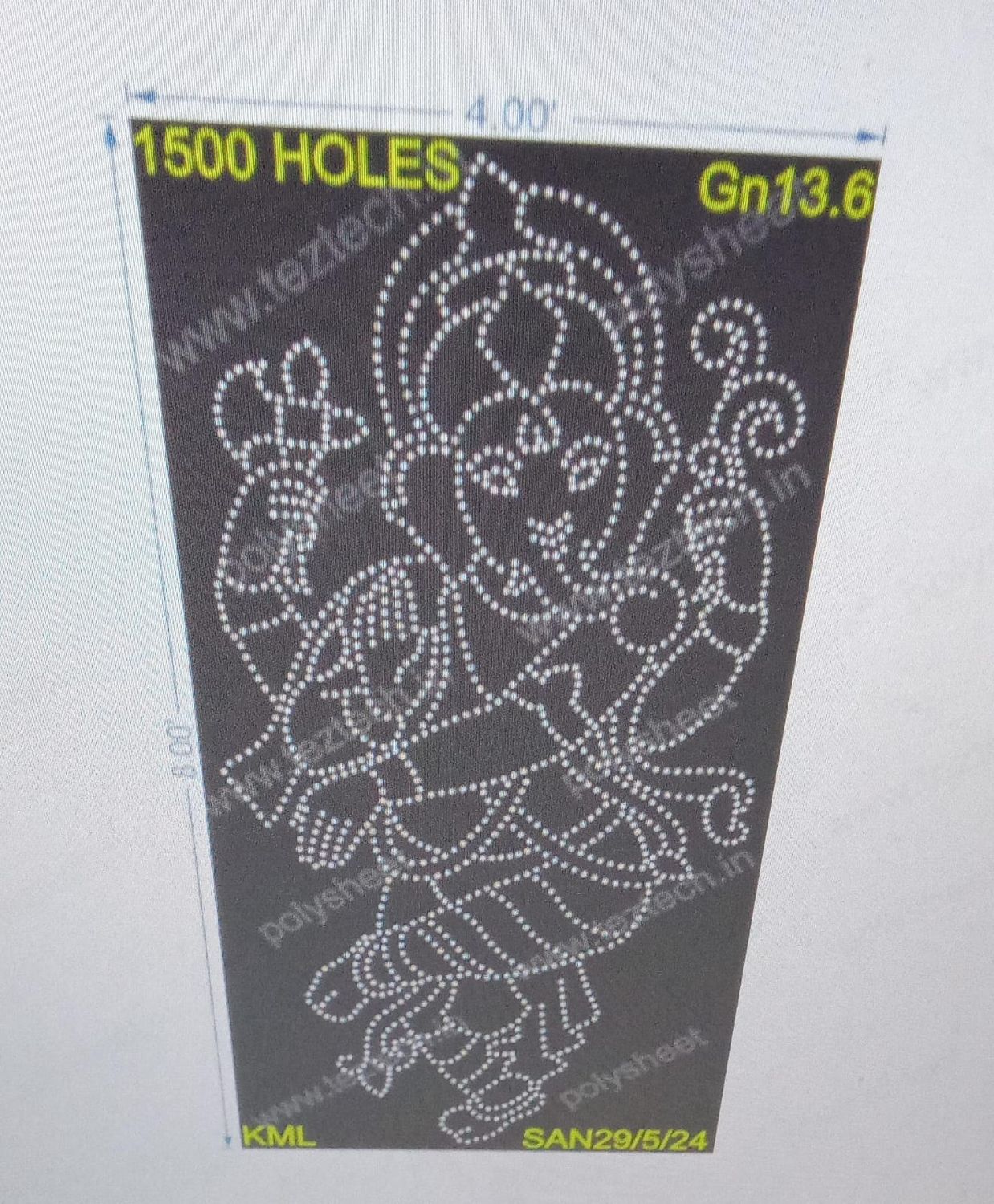 GN13.6 GANPATI 8X4 FEET  1500 HOLES