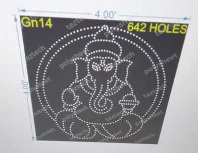 GN14  GANPATI 4X4 FEET  642 HOLES