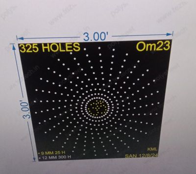 OM23 OM 3X3 FEET 325 HOLES