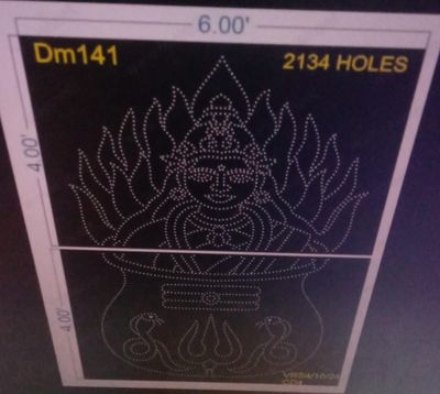DM141 DEVI MATA 8X6 FEET 2134 HOLES