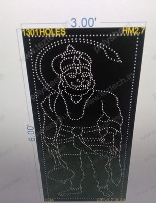 HM2.7 HANUMANJI  6X3 FEET 1301 HOLES