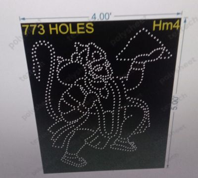 HM4 HANUMANJI  5X4 FEET 773 HOLES