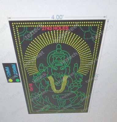 GN18  GANPATI  6X4 FEET 2743 HOLES